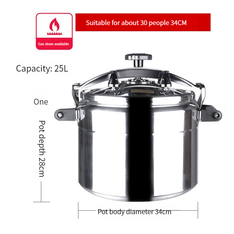 Aluminum pressure cooker 9L non-induction bottom polished aluminum pressure cooker fast cook olla