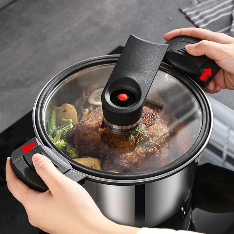 Stainless Steel Vacuum Stew Soup Pot Multifunction Micro Pressure Cooker