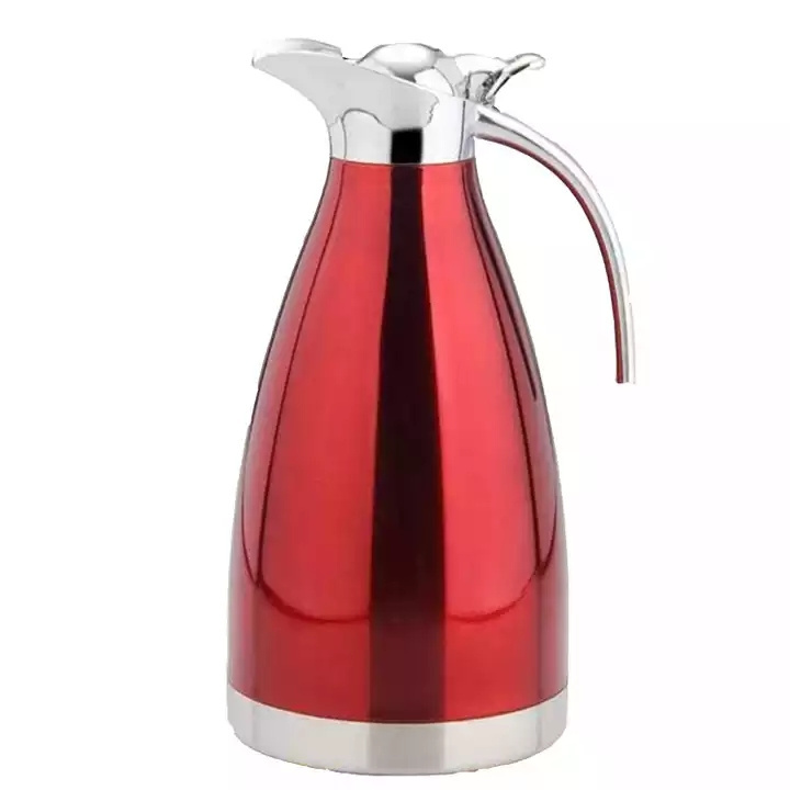 68oz Stainless Steel Thermal Coffee Carafe 1.5l Double Wall Insulated Vacuum Thermos Jug Hot Water Pot Hot Beverage Dispenser