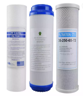 High Quality 10 inch PP filter RO water purifier system cartridge CTO Sediment Filter GAC water filter cartridge