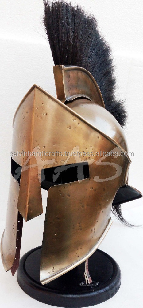 Medieval Armour Viking Mask KING LEONIDAS GREEK SPARTAN 300 Roman HELMET Halloween Costume  CHMH30028