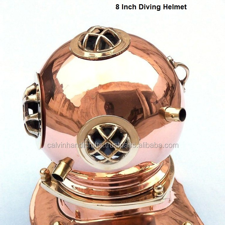 8 Antique Mini Diving Divers Helmet US Navy Mark V Desk Decor gift CHDH20015