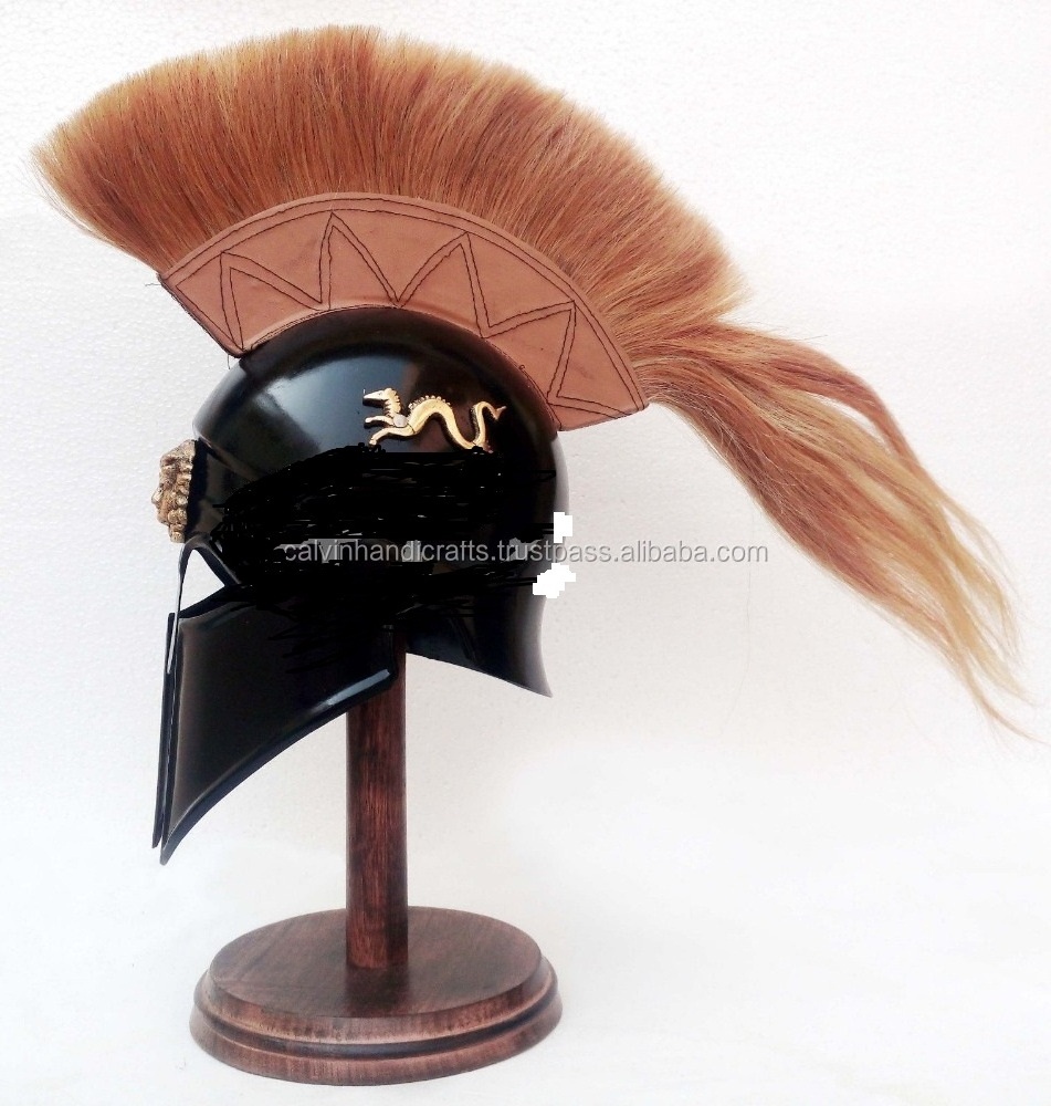 medieval helmets Medieval 300 Spartan King Leonidas Halloween Costumes Helmet Role Play For Gifts & Decoration .