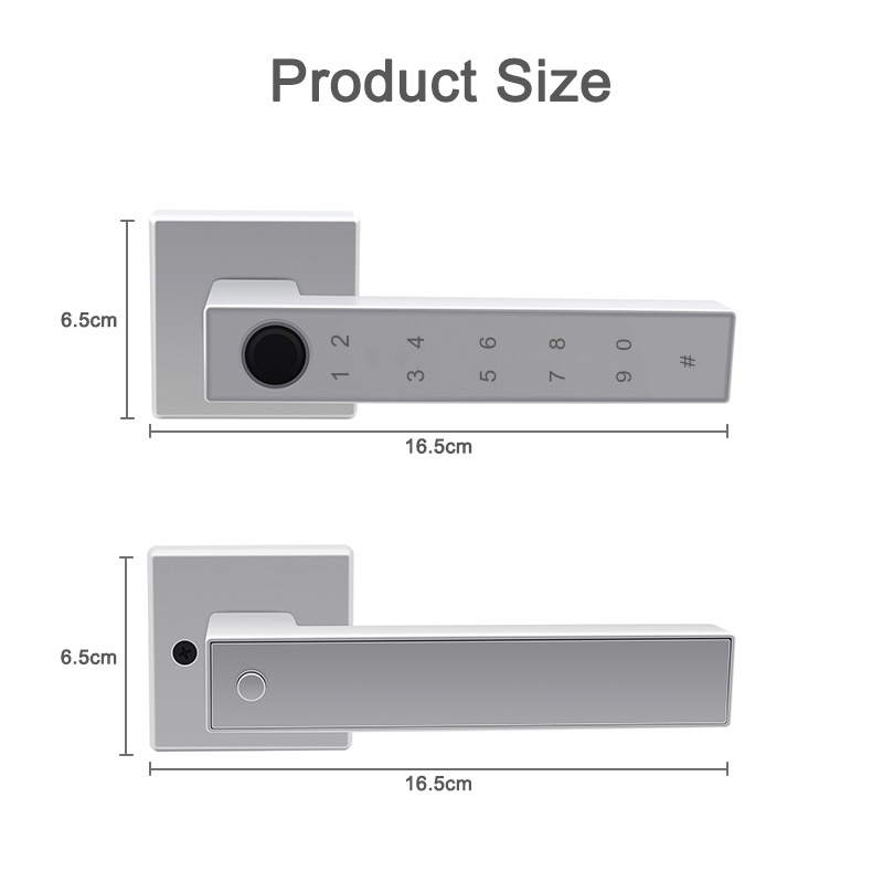 Keyless TUYA APP Smart Door lock Room Hotel apartment fingerprint password smart security handle door lock