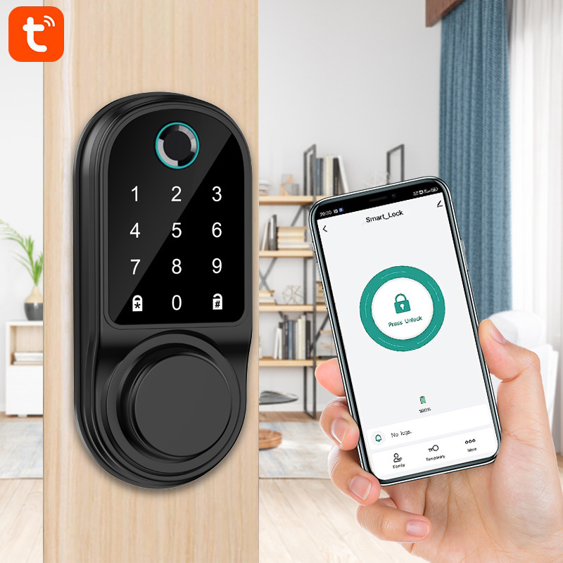 Outdoor Intelligent Combination Padlock Keyless Entry Smart Door Locks With Fingerprint