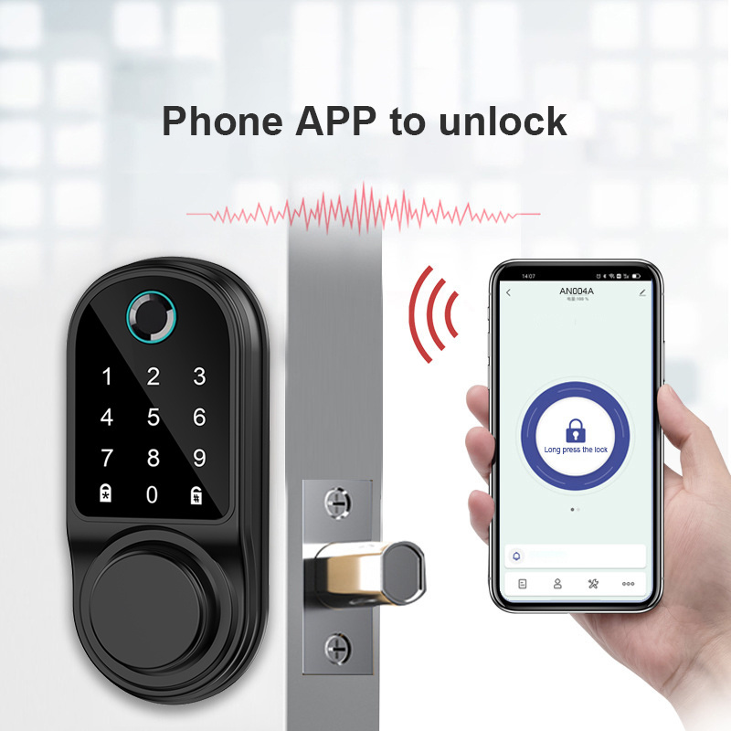 TUYA indoor security anti-theft intelligent door lock electronic digital password fingerprint smart padlock