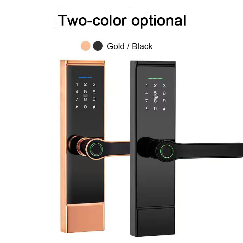 Fingerprint password TUYA intelligent electronic door lock APP intelligent door opening touch screen customized smart lock