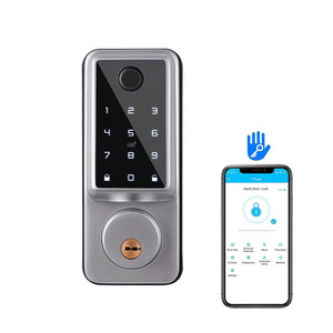 Front door room keyless entry sliding Electronic door lock Smart fingerprint padlock door lock