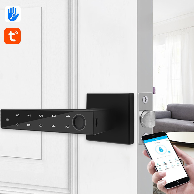 New smart front door password door lock Deadlock keyless security room fingerprint smart lock