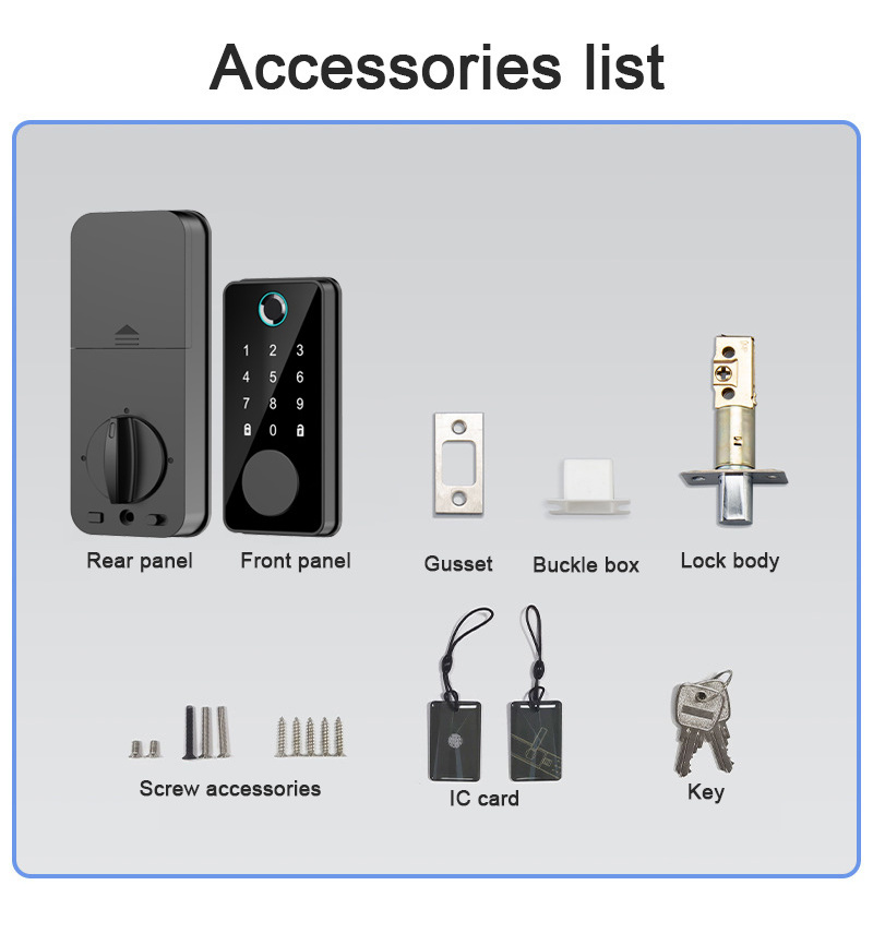 WIFI Smart Door and Passcode Smart Gate Lock Keyless Smart Door Lock