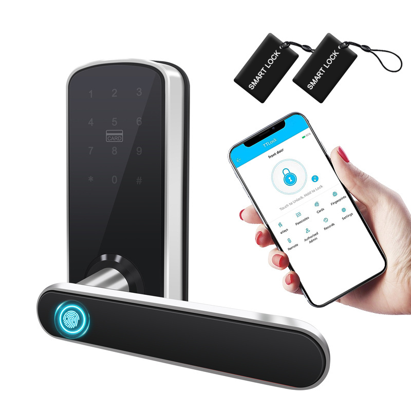 Home Office Security APP Remote Control Smart Door Lock BLE Indoor Password Electronic Smart Fingerprint Door Lock