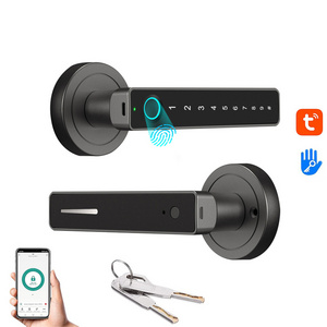 Pro entry safety lever handle smart lock easy to operate with  keyed pocket for mortise lock