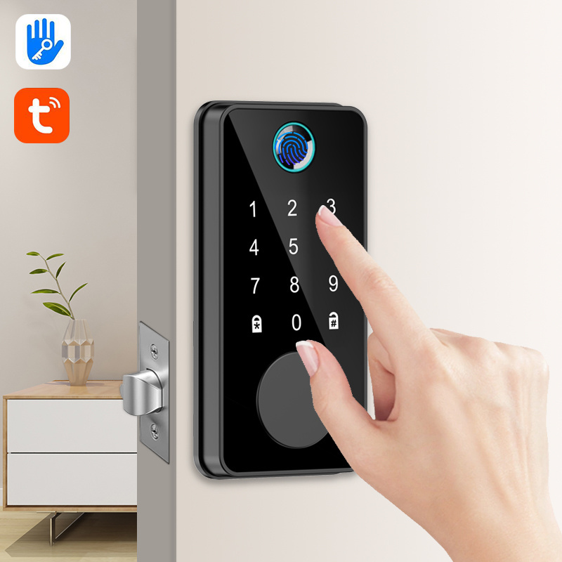 Cheap Smart Biometric Lock Automatic Door Lock  Front Keypad Deadbolt