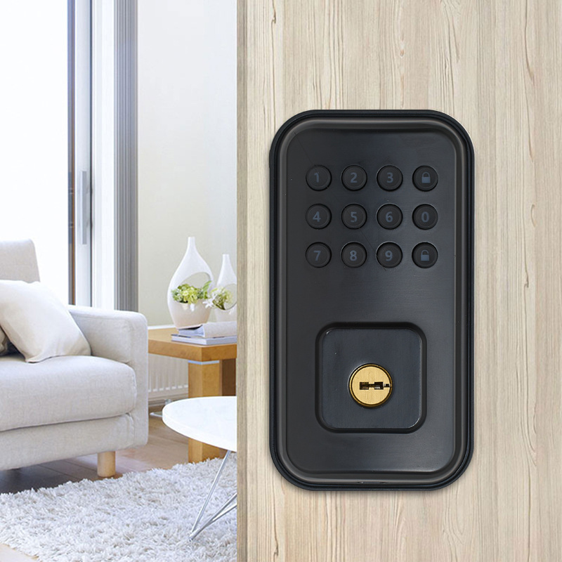 CAMAKT Cross-border American Tuya Electronic Lock Indoor  Wooden Door Smart Lock With Key Password