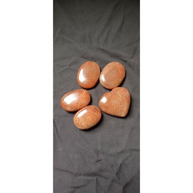 Excellent Quality Red Unakite Palm stone Gemstone Healing Crystal for Jewelry Making Red Unakite Palm stone