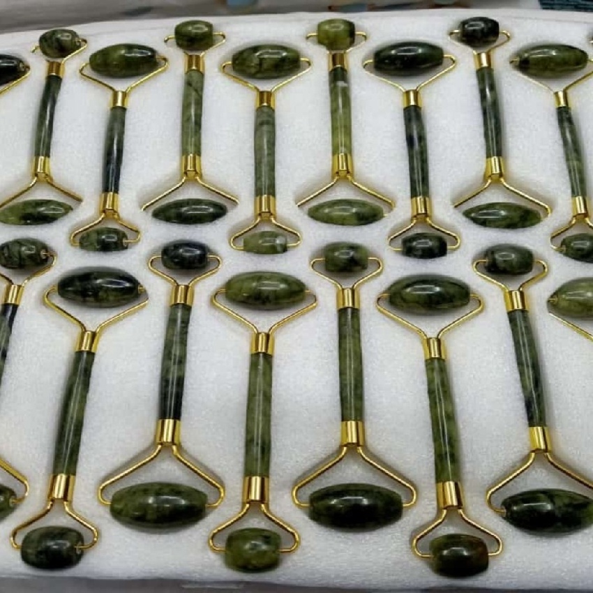 Natural healing tiger eye face roller Premium quality natural stone quality of black tourmaline wholesale product for healing