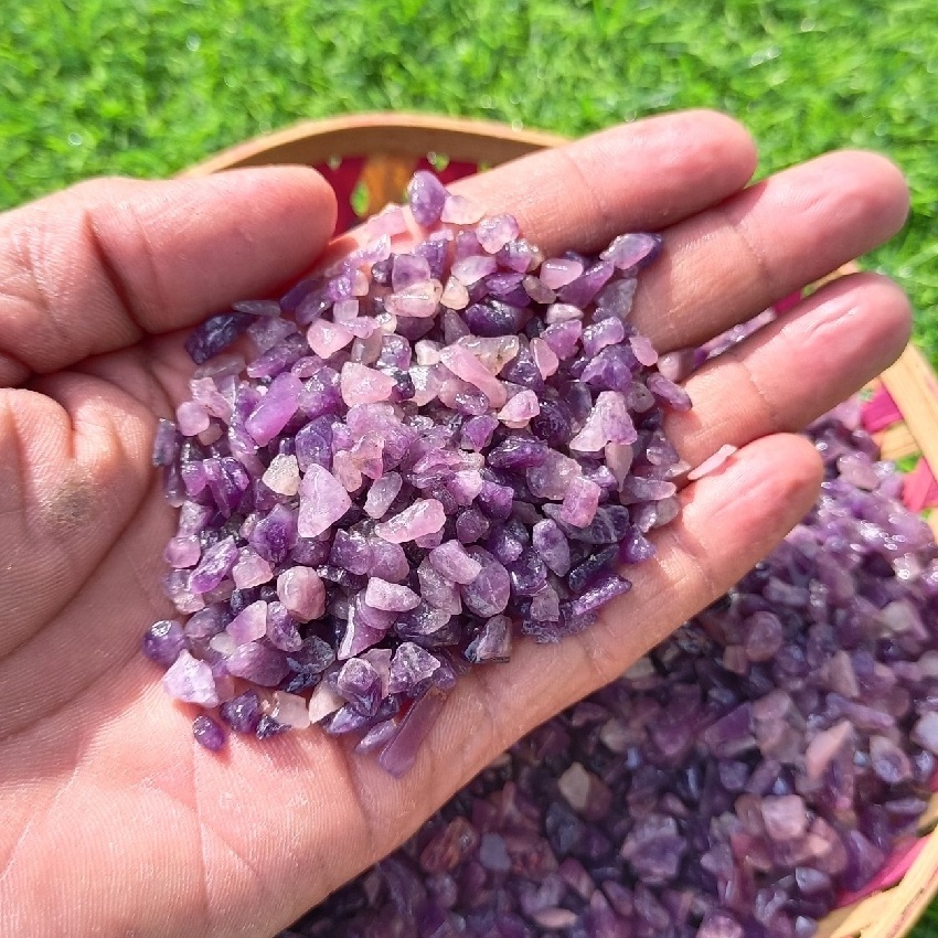 Best Quality Lepidolite Gemstone Chips Wholesale Chips Good Quality Gemstone Chips Factory Price Bluk Natural