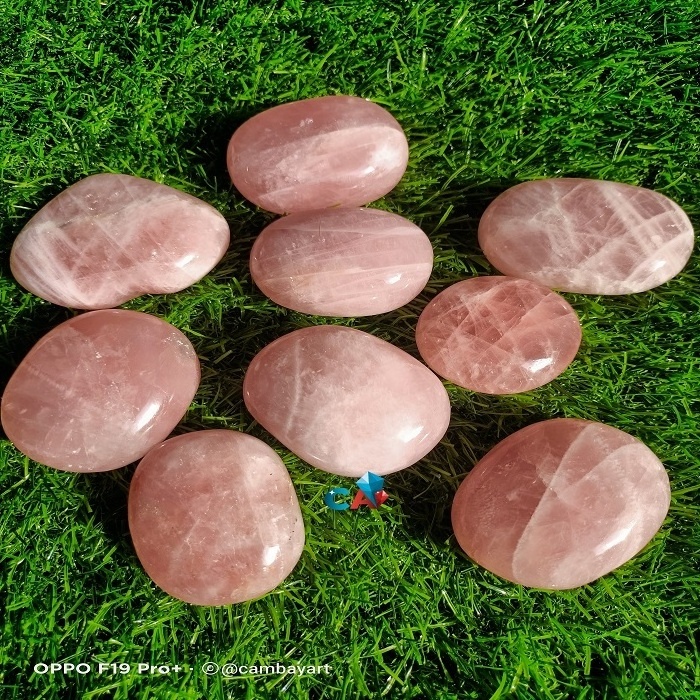 Natural Healing Rose Quartz Crystal palmstone Carved theme love for best for gift or home decoration rose quartz