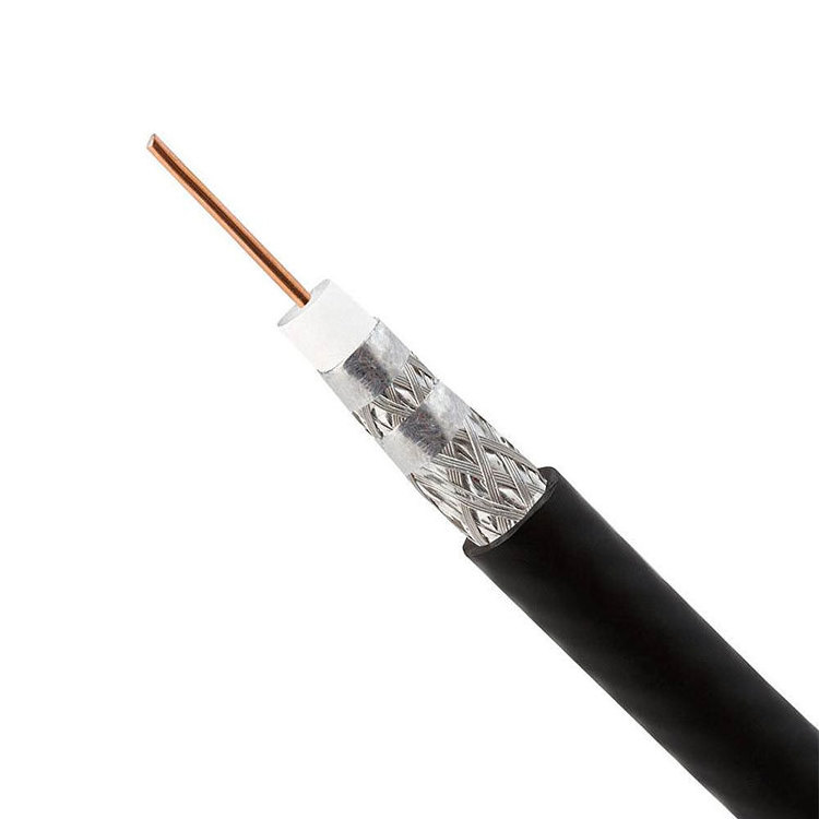 HD TV RG59 RG6 RG8 RG11 Coaxial Cable 64/80/96/112/128x0.12 AL or CCA PVC /PE /LZSH with Power Messenger Optional Bonded AL