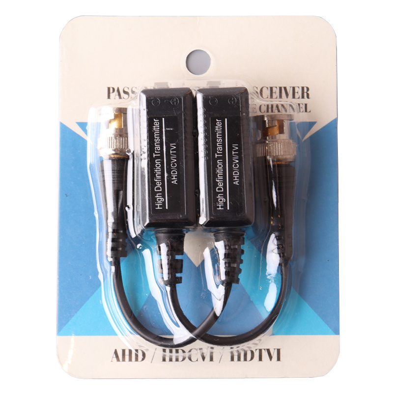 Hot Sale Coax Audio Active Passive HD RJ45 BNC 8mp Video Balun for CCTV  HD AHD TVI CVI UTP BNC to RJ45 Converter HD Video Balun