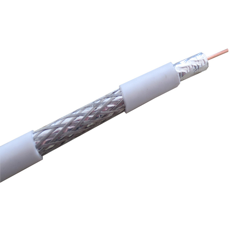 HD TV RG59 RG6 RG8 RG11 Coaxial Cable 64/80/96/112/128x0.12 AL or CCA PVC /PE /LZSH with Power Messenger Optional Bonded AL