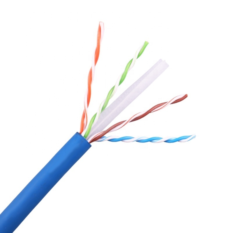 Wholesalers china 100 % copper  24 awg 20m ethernet 23AWG 0.57mm  belden pure copper cat6 cable with OEM/ODM