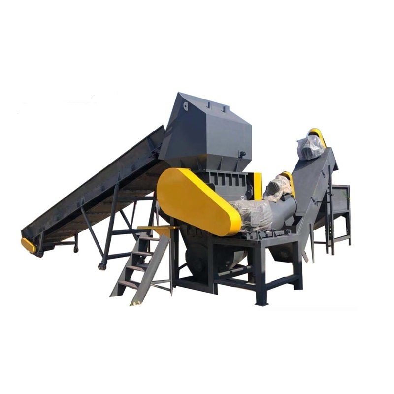 Commercial waste plastic crushing and washing machine plastic bottles pelletizing machine