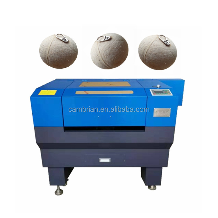 Laser cutting tender coconut logo engraving machine for coconut shell