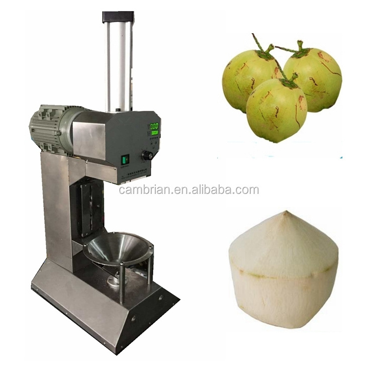 New design industrial tender young green coconut peeling trimming machine