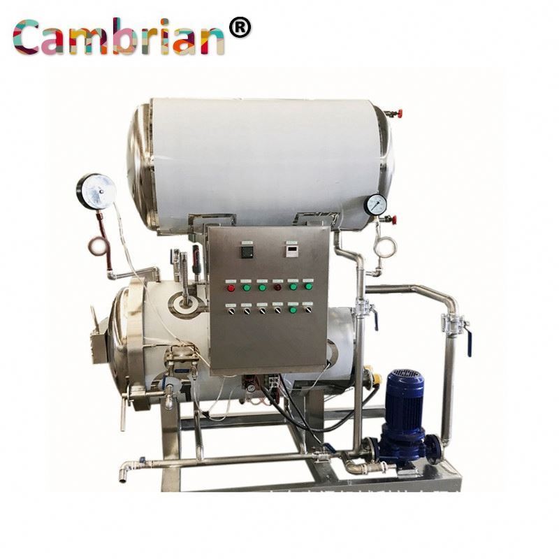 Automatic Water Spray immersion sterilization autoclave machine mushroom autoclave sterilizer machine