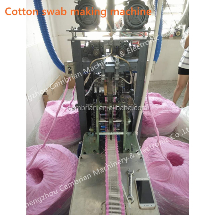 High quality low price bamboo stick cotton-tipped ear bud making machine