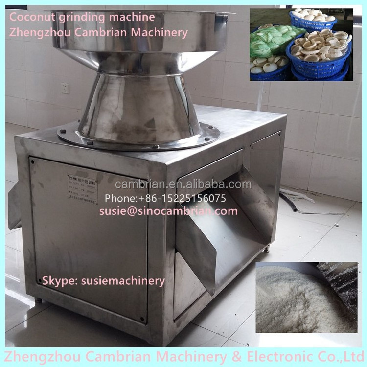 Coconut processing factory used electric coconut grater for getting 2mm coconut granule