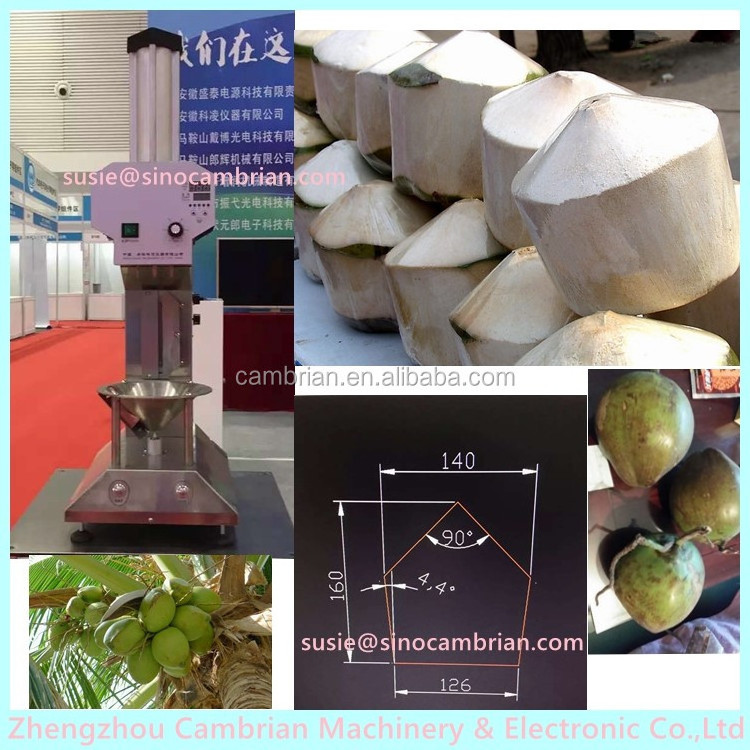 New design industrial tender young green coconut peeling trimming machine