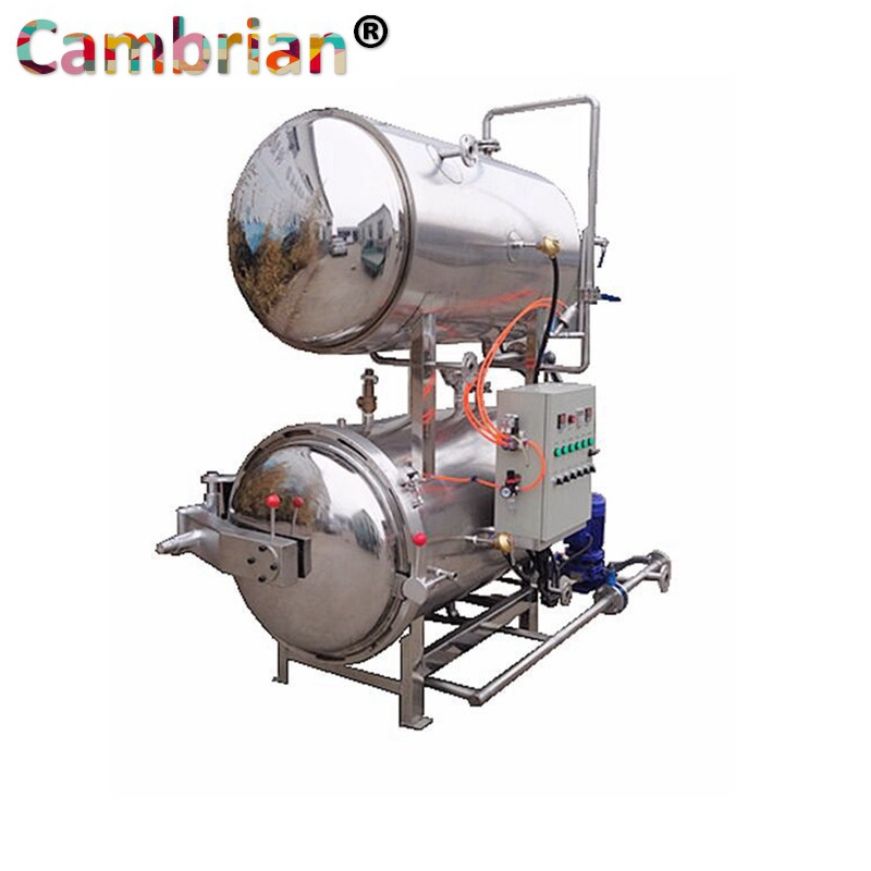 Electrical heating high pressure Horizontal mushroom sterilizer autoclave retort