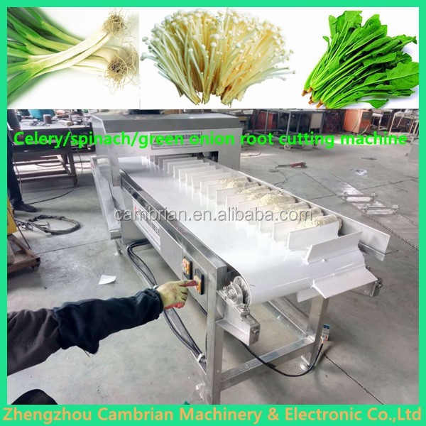 Easy operation asparagus root cutter machine vegetable root cutting machine celery lettuce spinach root cutter