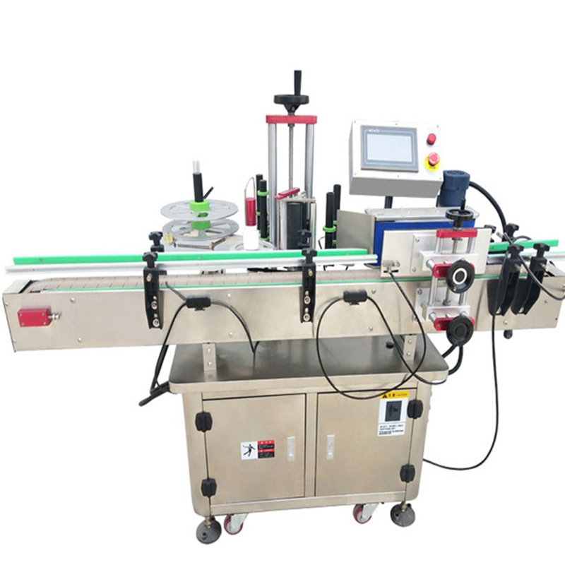 Fast speed double side PLC control Label applicator flat square bottle labeling machine flat labeling machine