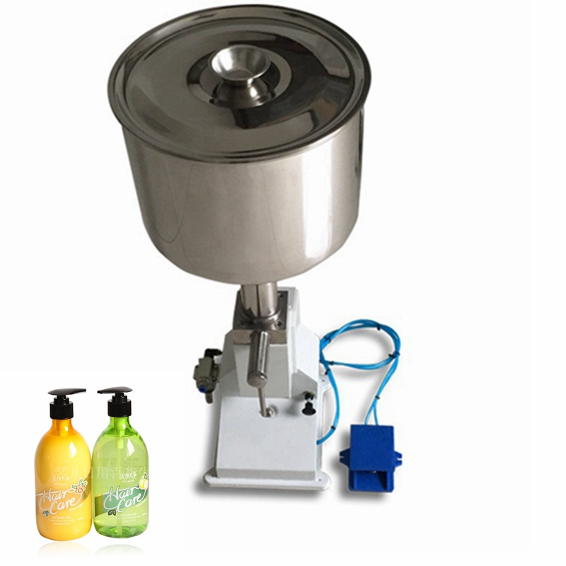 Easy to operate manual cosmetic pneumatic bottle filling machine with cheaper price