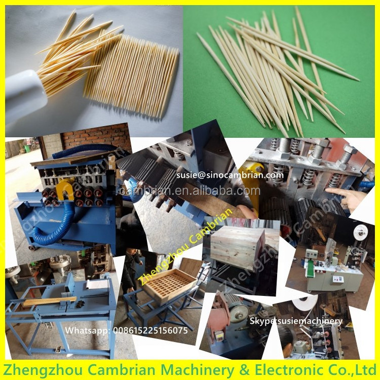 Factory supply wood fresh bamboo tooth pick manufacturing machine with video