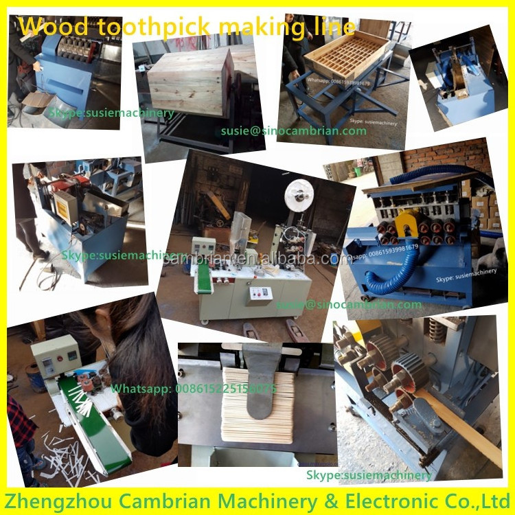 Factory supply wood fresh bamboo tooth pick manufacturing machine with video