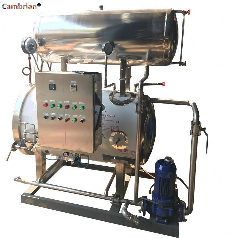 Automatic Water Spray immersion sterilization autoclave machine mushroom autoclave sterilizer machine