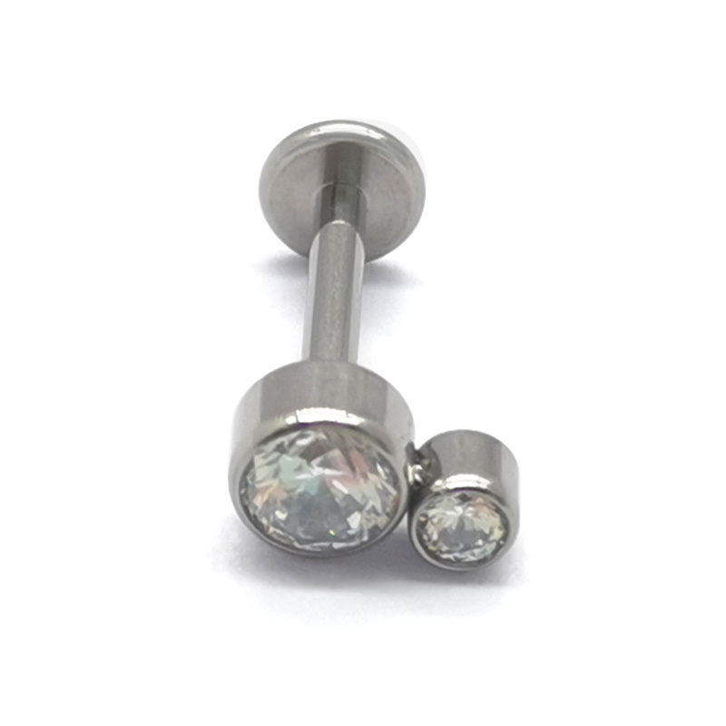 ASTM F136 Titanium Implant Grade 16G Snake Paw Print Bee Marquise CZ Labrets 14G Navel Belly Button Ring