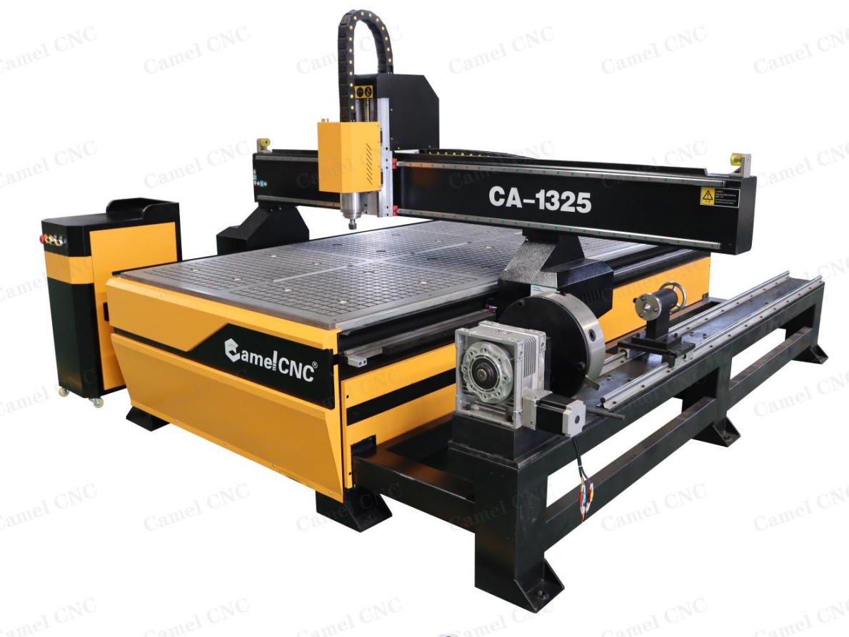 CAEMEL 4 Axis 3D CNC Router Wood Metal Stone Carved Engraver Machine1325 With Side Rotary Axis Price