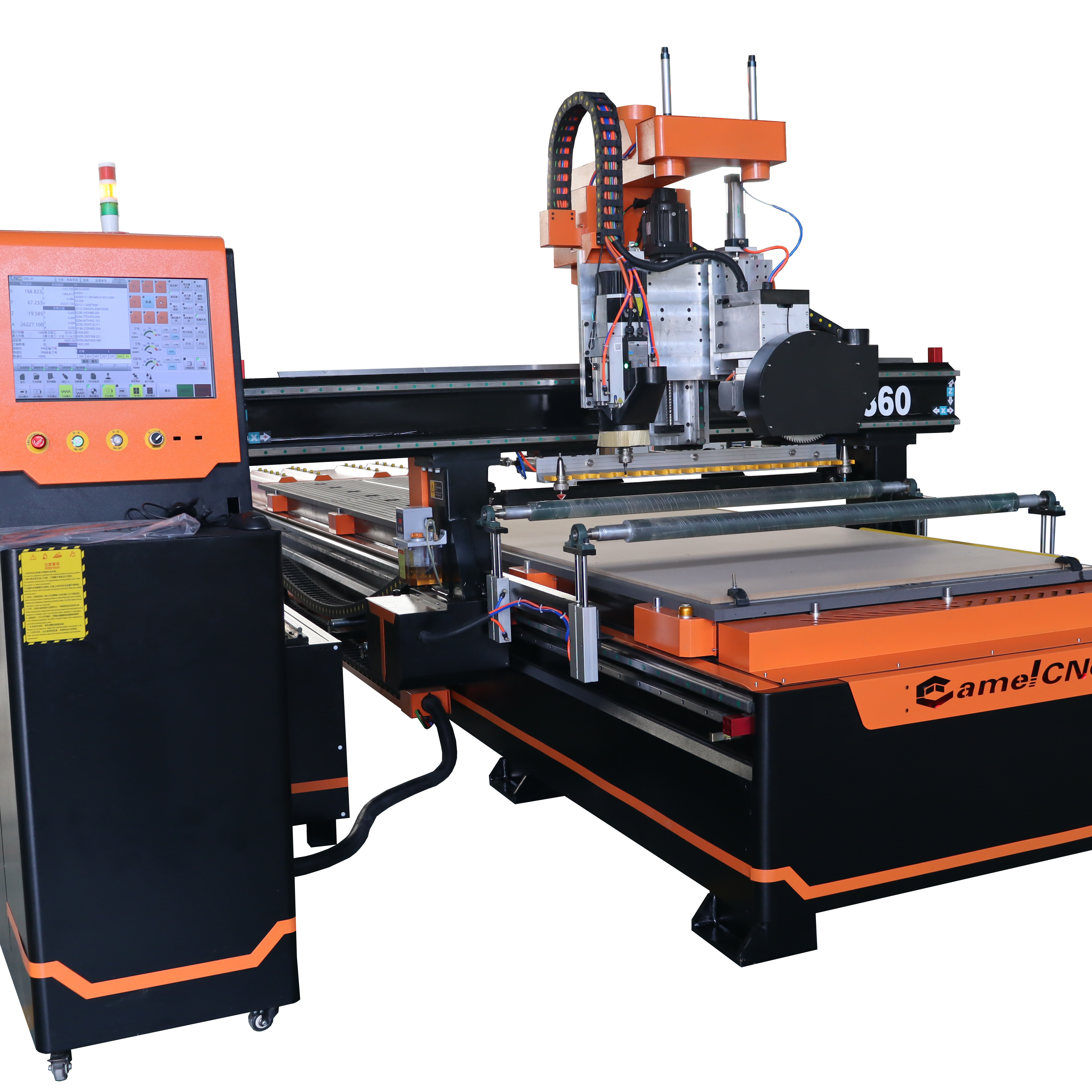 Factory price High-speed woodworking machine CA-1360 atc cnc router with 12 tools magazine and saw blade