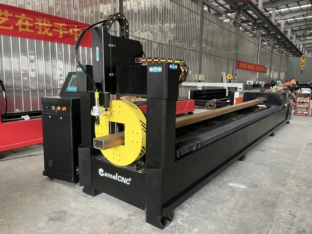 CA-6000 steel tube pipe CNC plasma cutter laser cutting machine price