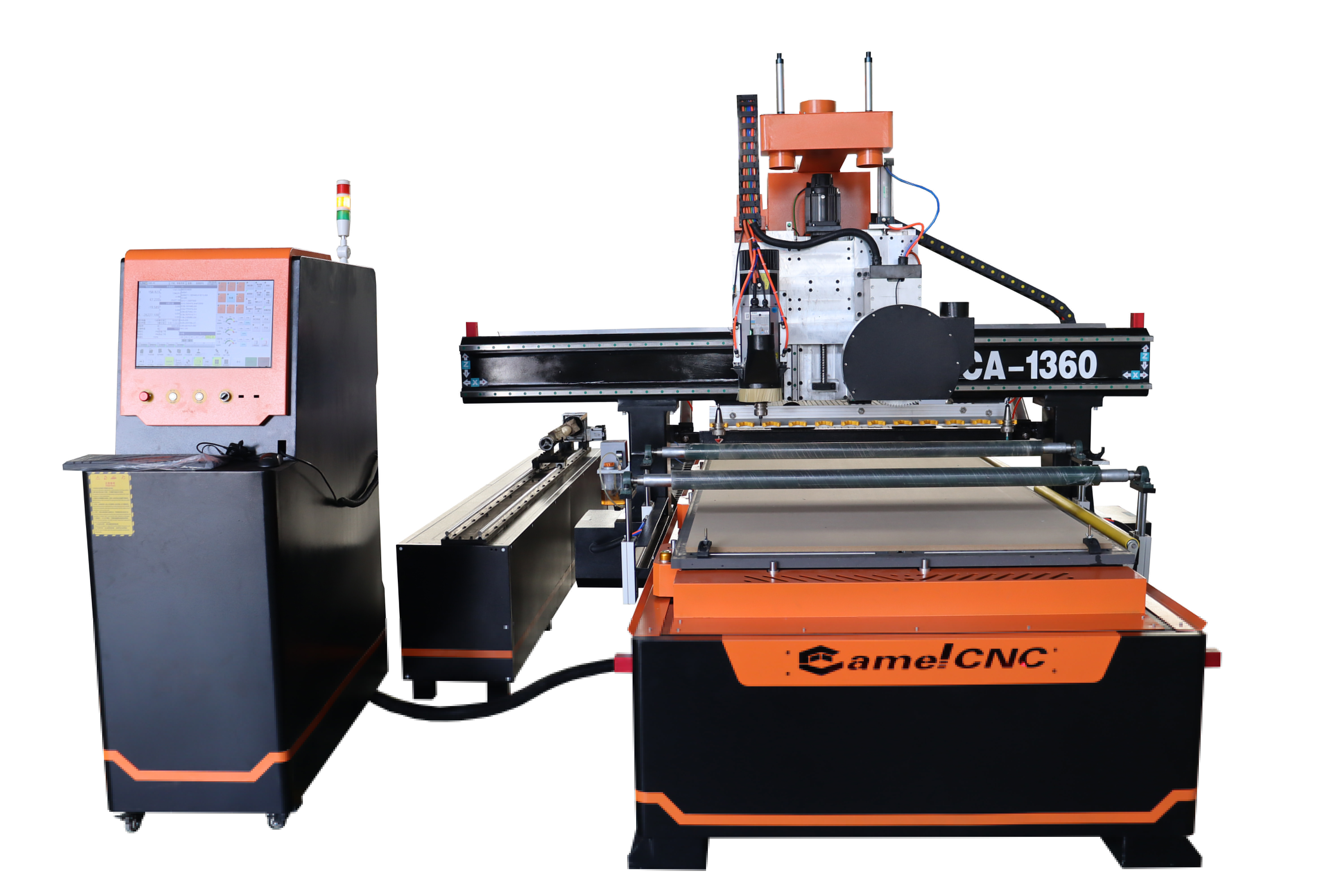 Factory price High-speed woodworking machine CA-1360 atc cnc router with 12 tools magazine and saw blade