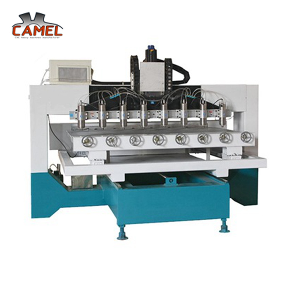 China Shandong Multi Head CA-1225 Rotary 4 Axis 3d Wood Cnc Router Machine and 8 Heads Woodworking cnc router