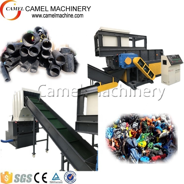 Plastic Waste Recycling Shredder and Crusher Machine for Injection Scrap Crushing Tire and Wood Pallet