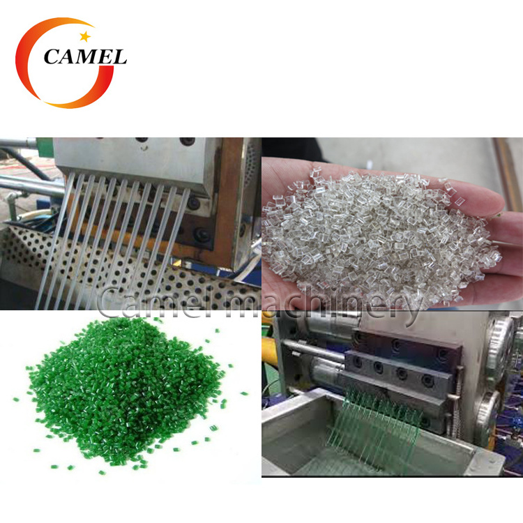 Plastic PET bottle flake pelletizing line/granulating machine