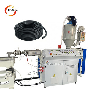 PE PP PVC PA polymer flexible single wall hose corrugated pipe making machine