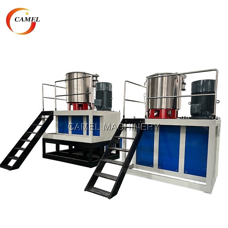 High Speed PVC Powder Mixer Group / Hot Mixer and Cooling Mixing and Drying Machine